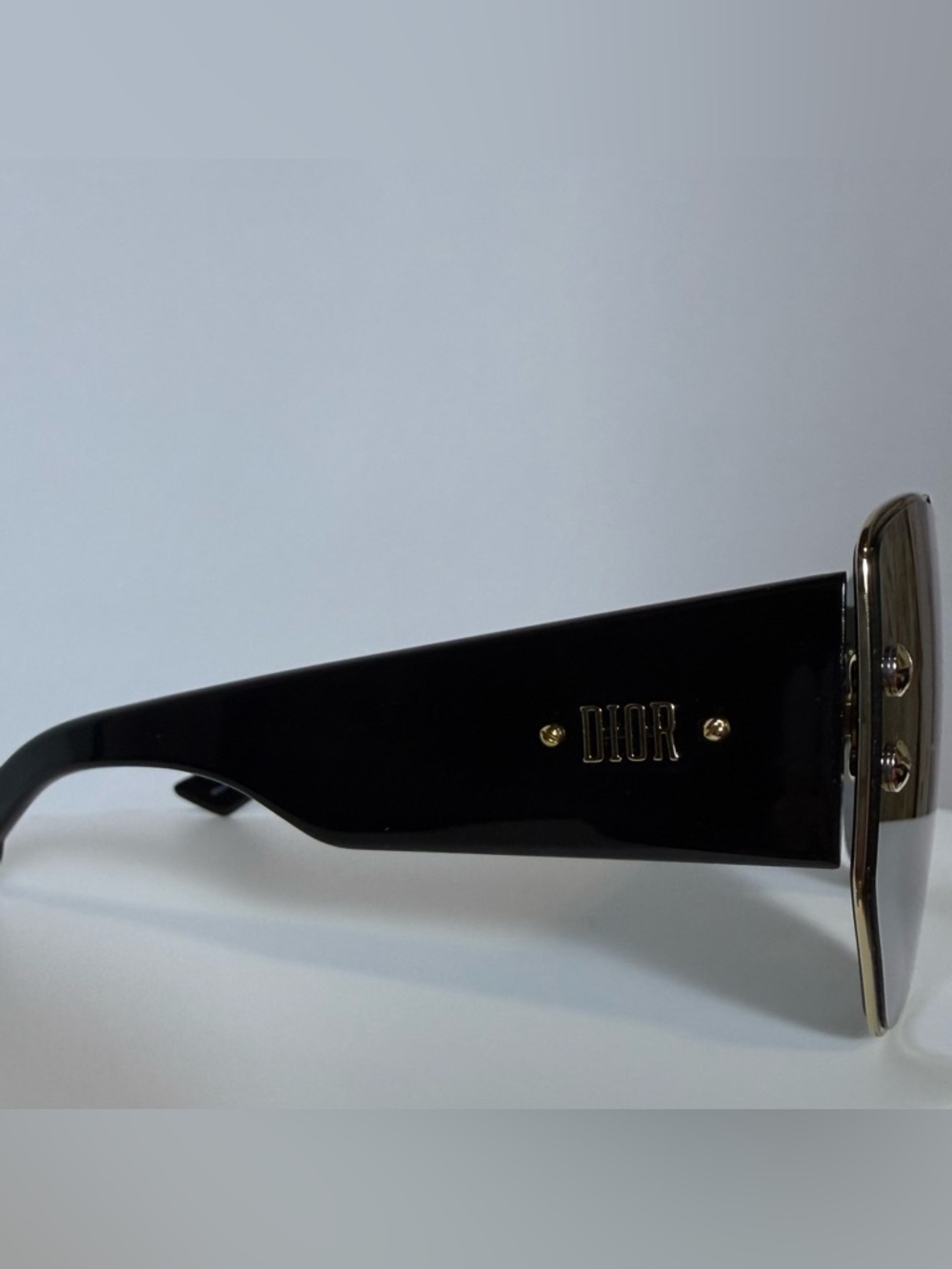 Dior Oversized Shield Sunglasses in Black Tint - Picture 2 of 6